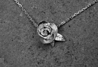 Silver Rose Pendant