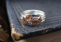 Playing Card Suit Stacking rings